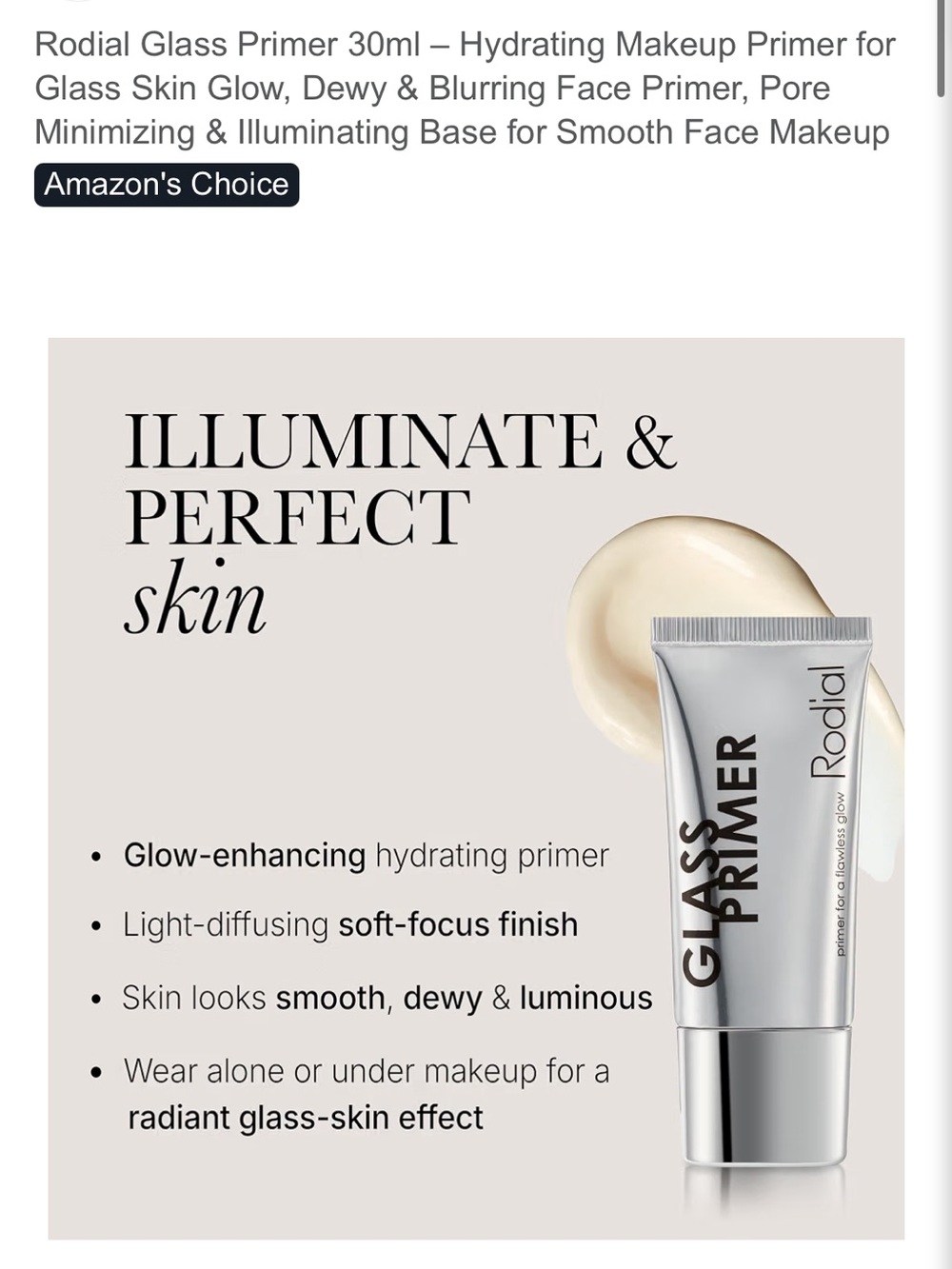 Rodial Glass Primer — Flawless Glow